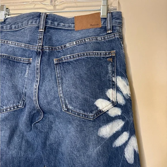 NWT Madewell The Dean Easy Straight Jean | Size 25 | Shibori Wash - Picture 8 of 14